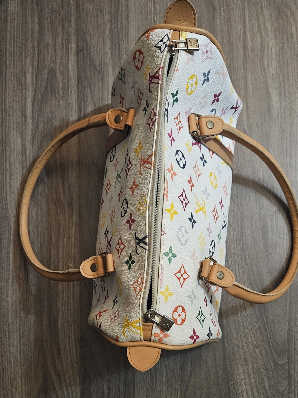 Louis Vuitton Multicolor Monogram White Canvas - Picture 3 of 6